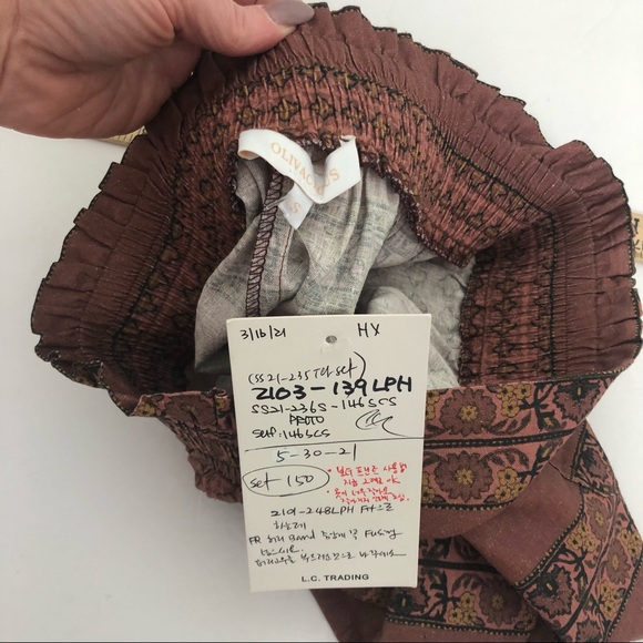 Olivaceous Burgundy Boho High Rise Shorts Women’s Size Small NWT - Picture 4 of 8